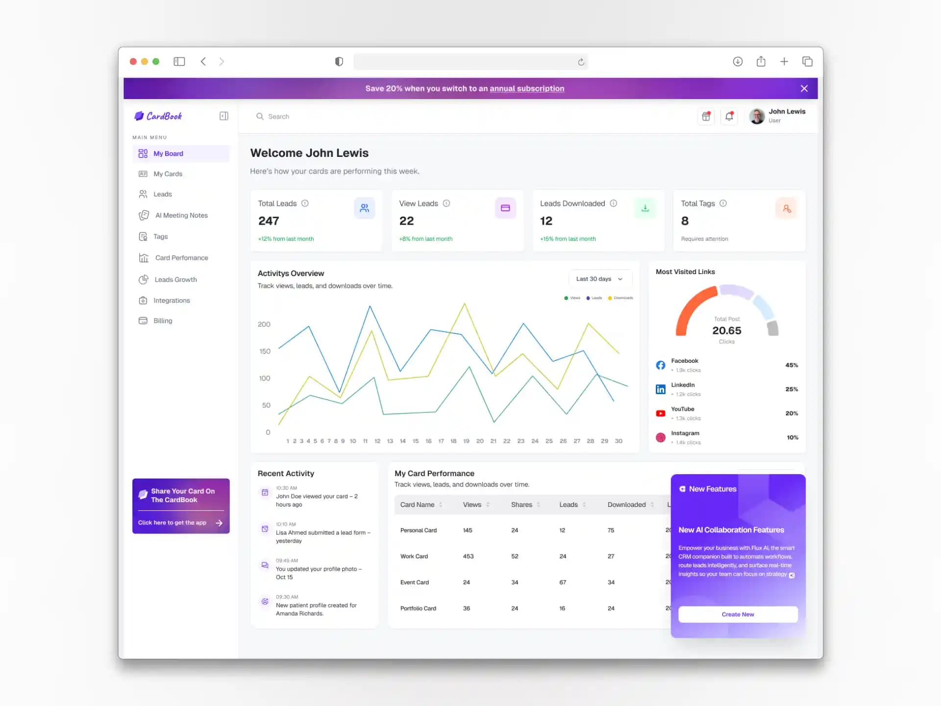 Cardbook – Your Smart Digital Card Booking System