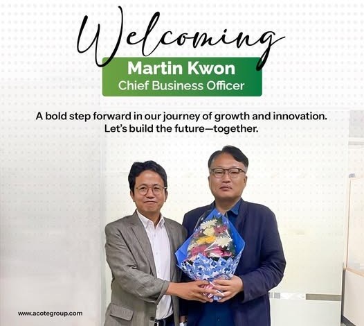 Acote Welcomes Mr. Martin Kwon as CBO