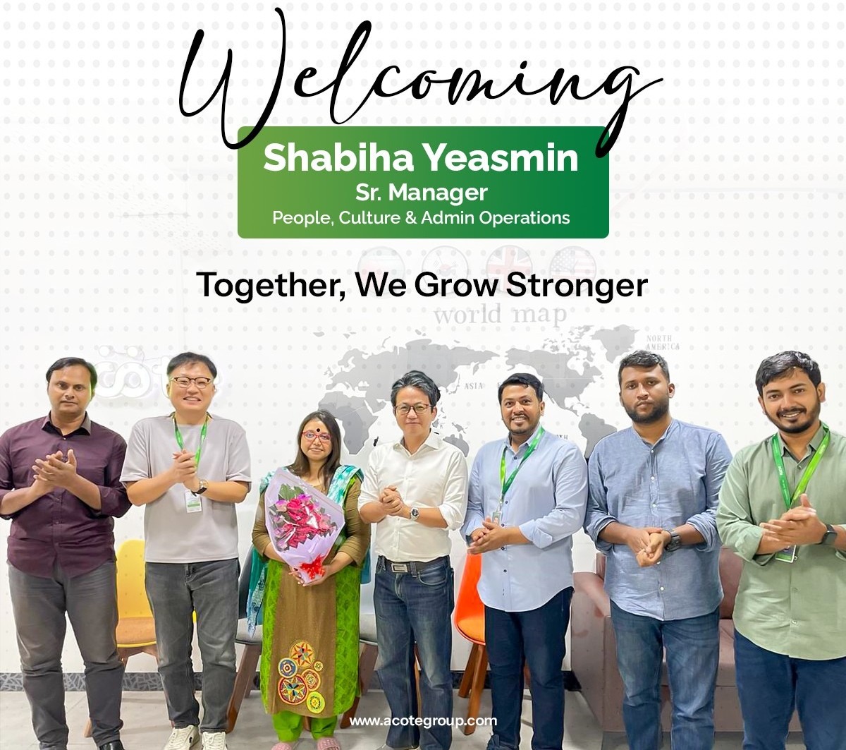 Welcoming Ms. Shabiha Yeasmin